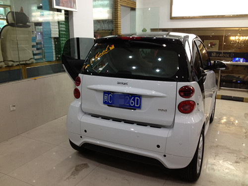 smart全车搭配v70与k28 泉州汽车贴膜 泉州威固膜 高清图片