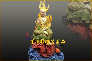 地藏王，佛殿神像，古代壁画彩绘，三宝佛像，四大天王